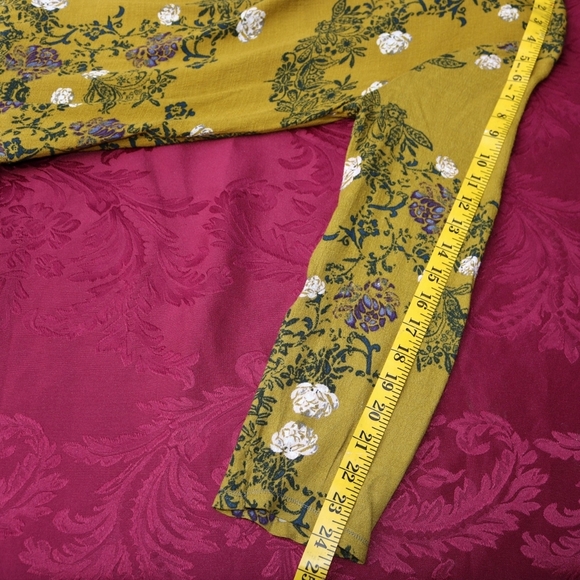 Free People Smooth Talker Tunic Boho mini dress in Mustard, Flowy, Small - Picture 7 of 8